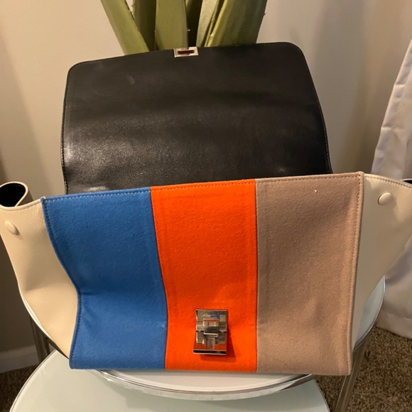 Celine premium leather color block purse - Picture 3 of 5